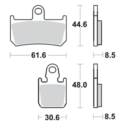Pastillas de freno SBS P839-DS DUAL SINTER