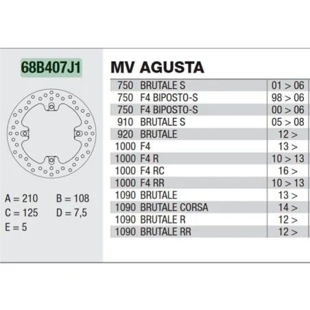 Oro- Brembo -Platten