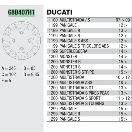 Oro- Brembo -Platten