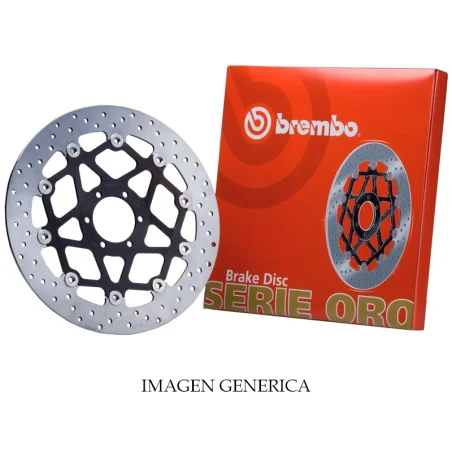 Brembo 68B407C0 Disco Trasero ORO DUCATI.