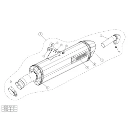 DÄMPFER AKRAPOVIC TITAN BMW F 800 GT / R 13-16 2