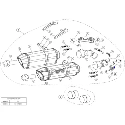 AKRAPOVIC EVOLUTION CARBON SCHALLDÄMPFER DUCATI MONSTER 1100 / 1100S 09 S-D10SO7-HZC 2