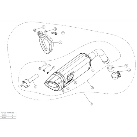 AKRAPOVIC CARBON-DÄMPFER HONDA MSX 125 2013-2016