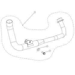 AKRAPOVIC COLECTOR DE TITANIO HONDA MSX 125 / GROM 2013-2016  E-H125E1 2