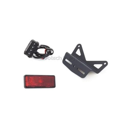 Kit accesorios porta matrícula 45º EVOTECH