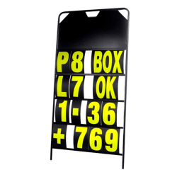ITR KIT PIZARRA DE TIEMPOS + FUNDA + KIT DE NÚMEROS AMARILLO FLÚOR REF IT6043