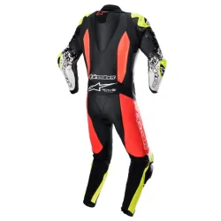 TRAJE / MONO ALPINESTARS GP TECH V4 PROFESSIONAL BLACK / RED FLUO / YELLOW FLUO 2