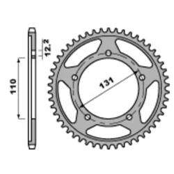 Crown PBR RACING Ultraleichte Alu-Stufe 520 BMW S1000RR