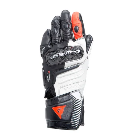 GUANTES DAINESE CARBON 4 LONG MUJER BLACK / WHITE / FLUO-RED