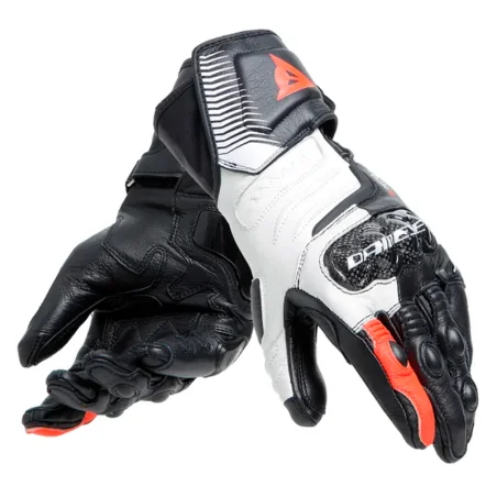 GUANTES DAINESE CARBON 4 LONG MUJER BLACK / WHITE / FLUO-RED