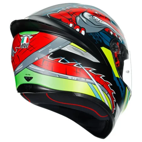 CASCO AGV K-1 DUNDEE MATT LIME / RED