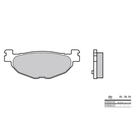 BREMBO 07059XS Pastillas de freno sinterizadas