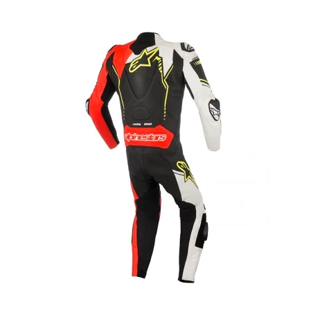 MONO ALPINESTARS GP PLUS V2 PROFESIONAL NEGRO / BLANCO / ROJO FLUO / AMARILLO FLUO