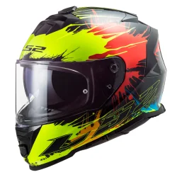 CASCO LS2 FF800 STORM DROP BLACK / YELLOW / RED
