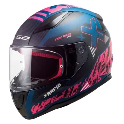 CASCO LS2 FF353 RAPID XTREET MATT BLUE / PURPLE
