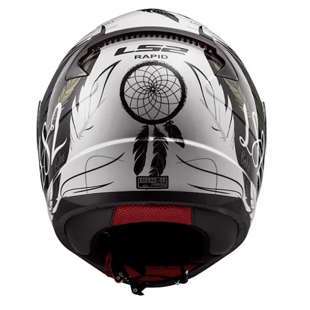 CASCO LS2 FF353 RAPID BOHO BLANCO / NEGRO / ROSADO