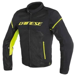 CHAQUETA DAINESE AIR FRAME D1 TEX BLACK / YELLOW FLUO