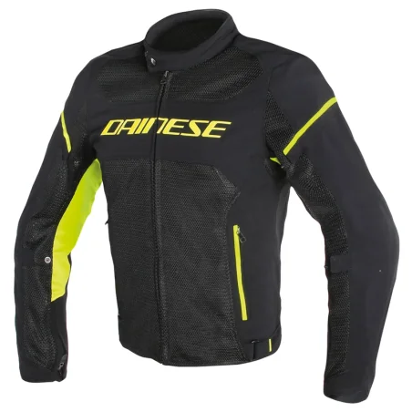 CHAQUETA DAINESE AIR FRAME D1 TEX BLACK / YELLOW FLUO
