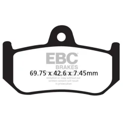Pastillas de freno EBC FA320HH Sinterizadas