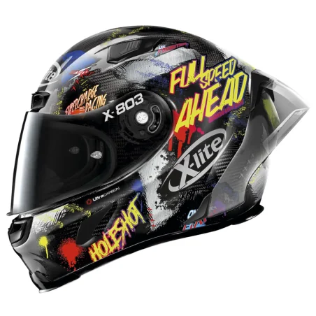 CASCO X-LITE X-803 RS ULTRA CARBON HOLESHOT BLACK / YELLOW