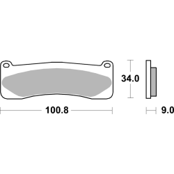 P707-DS1. Pastillas de freno SBS P707-DS1 DUAL SINTER 2