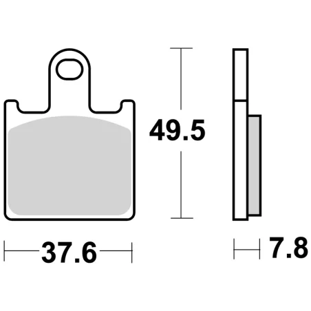 P838-DS1. Pastillas de freno SBS P838-DS1 DUAL SINTER
