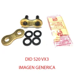 Haken mit Niete DID 520 VX3 Gold