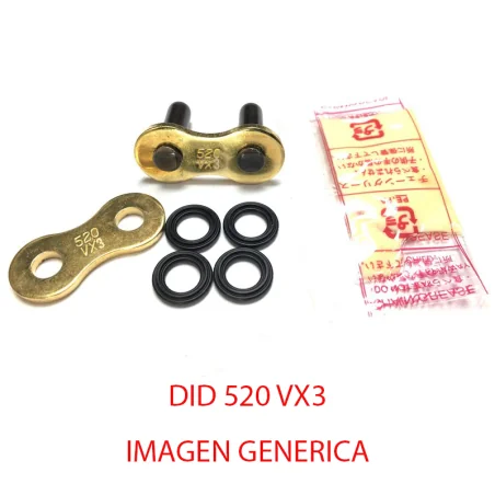 Haken mit Niete DID 520 VX3 Gold