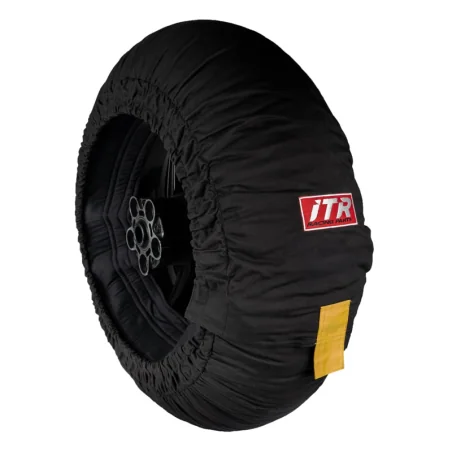 JUEGO DE CALENTADORES PRO WHEEL MEDIDA 120/205 NEGRO
