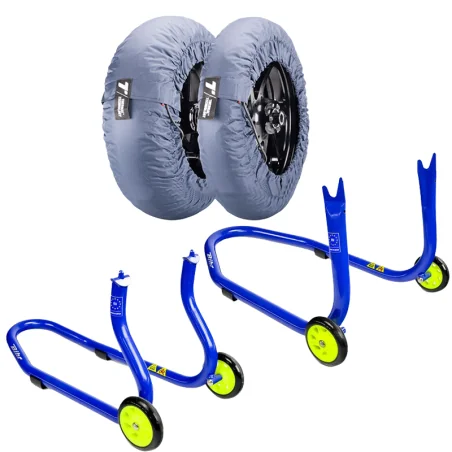 Pack Caballetes BIHR Azul + Calentadores THERMAL TECHNOLOGY BASIC