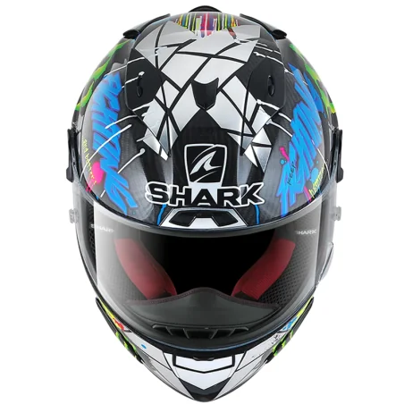 CASCO SHARK RACE-R PRO CARBON REPLICA LORENZO CATALUNYA GP CARBON / CHROM / GREEN