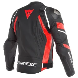 CHAQUETA DAINESE AVRO 4 BLACK-MATT / LAVA-RED / WHITE 2