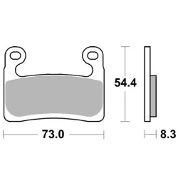 Pastillas de freno SBS P960-DC DUAL CARBON 2