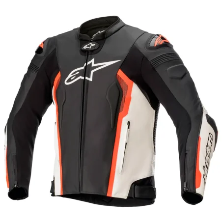 CHAQUETA ALPINESTARS MISSILE V2 BLACK / WHITE / RED FLUO