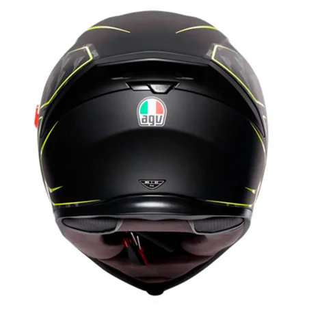 CASCO AGV K-5 S PINLOCK MAXVISION TORNADO BLACK / YELLOW FLUO