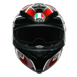 CASCO AGV K-5 S PINLOCK MAXVISION TEMPEST BLACK / RED 2