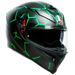 CASCO AGV K-5 S PINLOCK MAXVISION VULCANUM GREEN