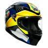 CASCO AGV K6 JOAN MIR BLACK / BLUE / YELLOW