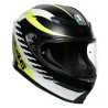 CASCO AGV K6 ROSSI RAPID 46 MATT BLACK / WHITE / YELLOW