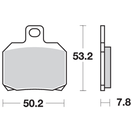 Pastilla de freno SBS P730-HF Trasera