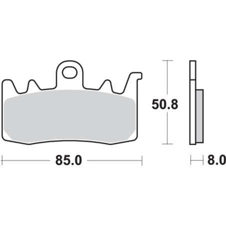 SBS Pastilla de freno SBS P900-DC DUAL CARBON