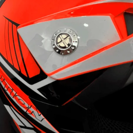 CASCO NIÑO IMR MX NARANJA FLUOR GAMA EVOLUTION