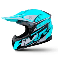 CASCO NIÑO IMR MX AZUL GAMA EVOLUTION