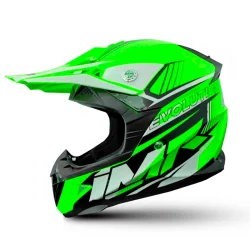 CASCO NIÑO IMR MX VERDE FLUOR GAMA EVOLUTION