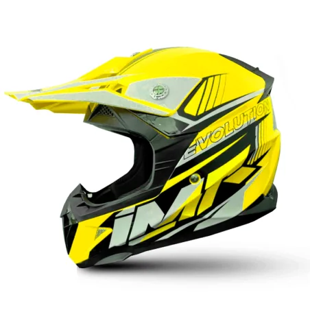 CASCO NIÑO IMR MX AMARILLO FLUOR GAMA EVOLUTION