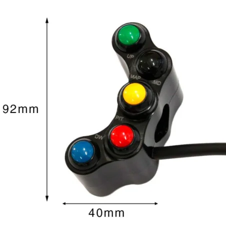 WRS BOTONERA IZQUIERDA STREET 7 BOTONES YAMAHA R1 2020-2023