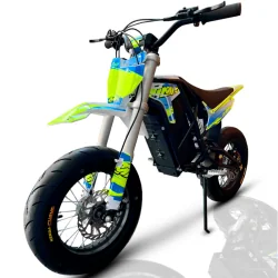 ELEKTRISCHES MINI-MOTORRAD E-SX 2000 W 12/12 FLUOR GELB IMR MOTARD