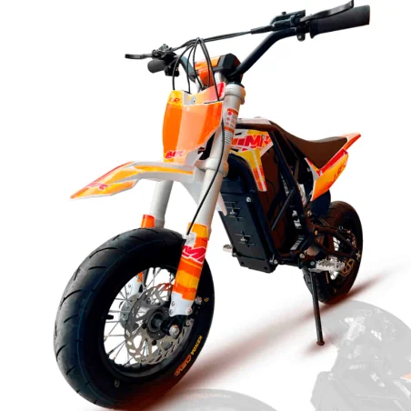 ELEKTRISCHES MINI-MOTORRAD E-SX 48V 1600W 10/10 FLUOR ORANGE IMR MOTARD