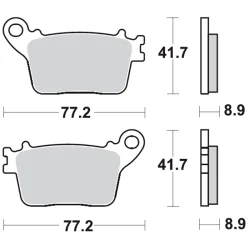 copy of Pastilla de freno SBS P730-RQ Trasera 2