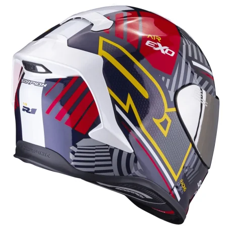 CASCO SCORPION EXO-R1 EVO AIR VICTORY RED / BLUE / YELLOW